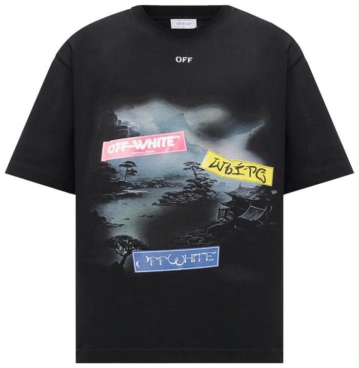 TYPE STICKER SKATE SS TEE - - OFF-WHITE