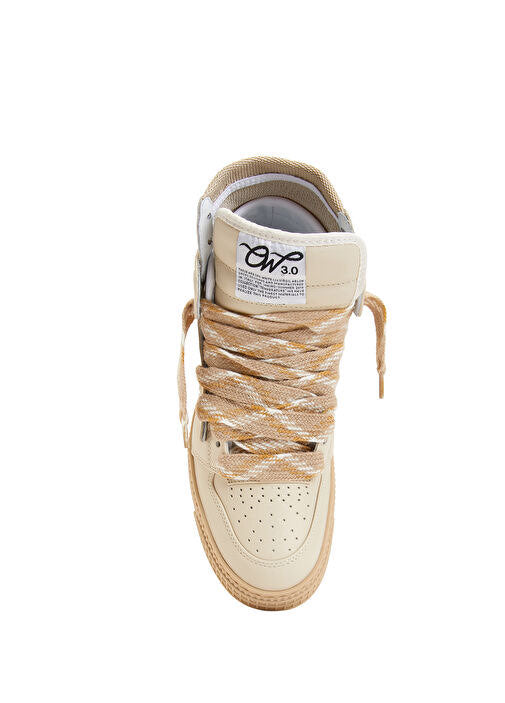 3.0 OFF COURT CALF LEA - - OFF-WHITE