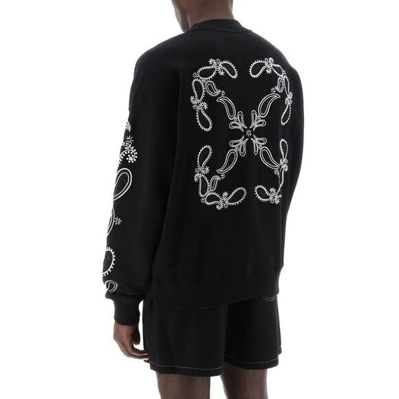 BANDANA ARR SKATE CREWNECK - - OFF-WHITE