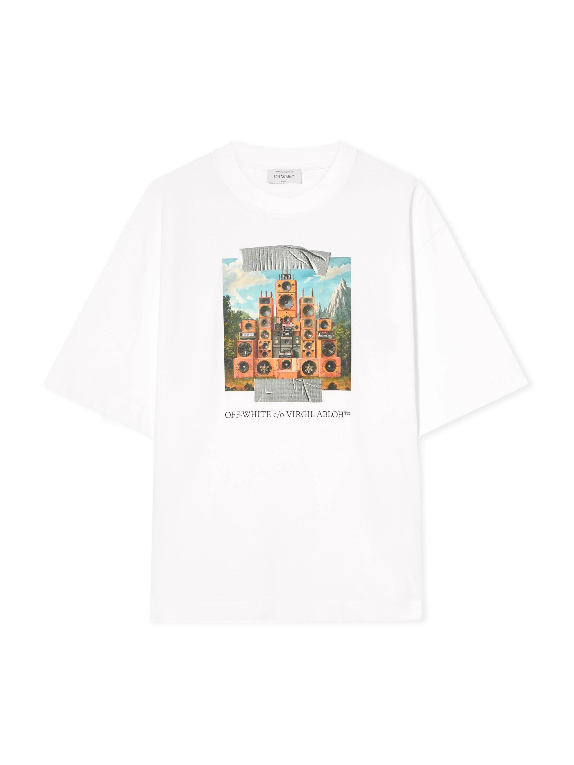 TRAIN OFF SKATE LOGO TEE - - OFF-WHITE