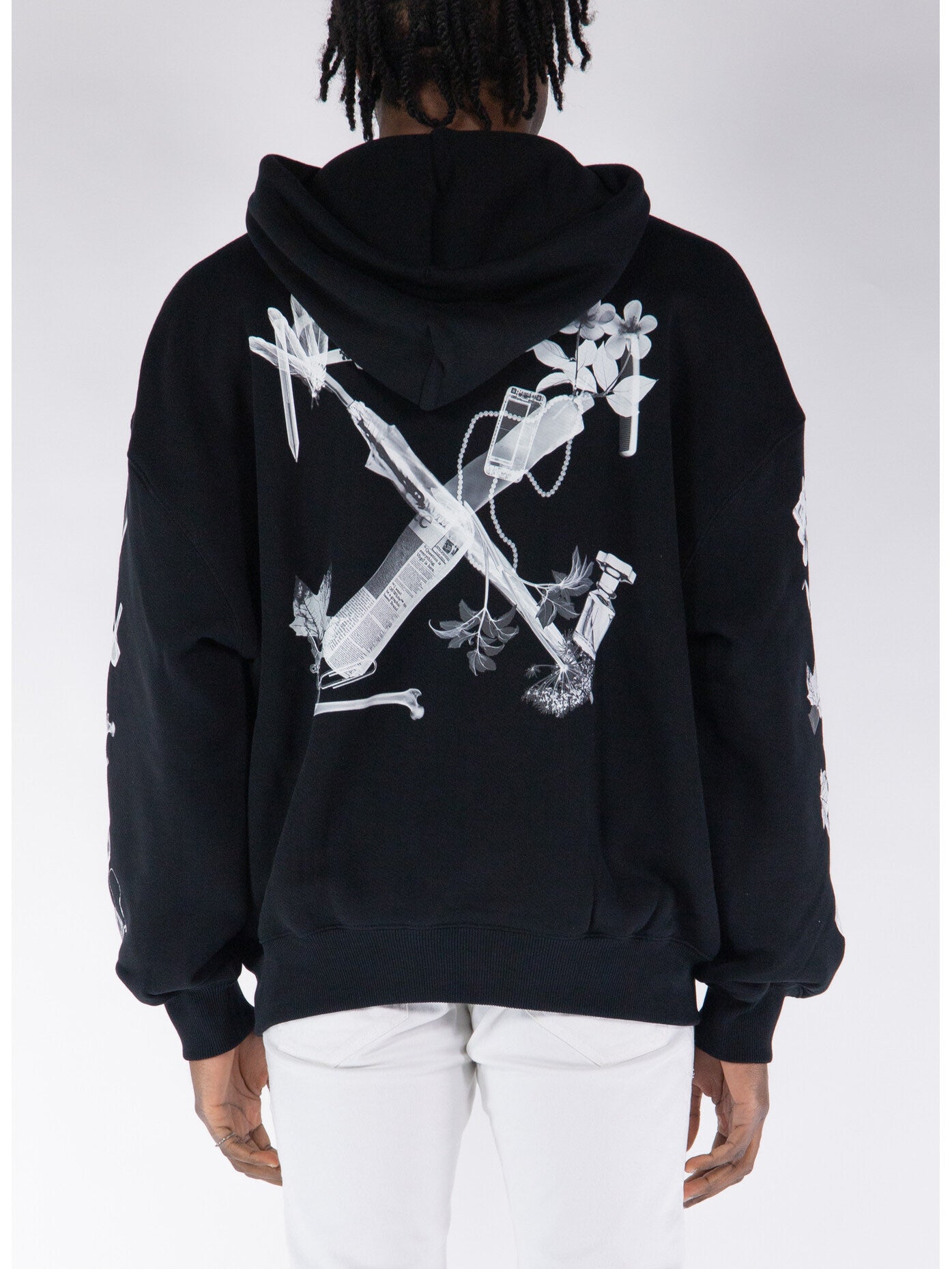 SCAN ARR OVER HOODIE - - OFF-WHITE