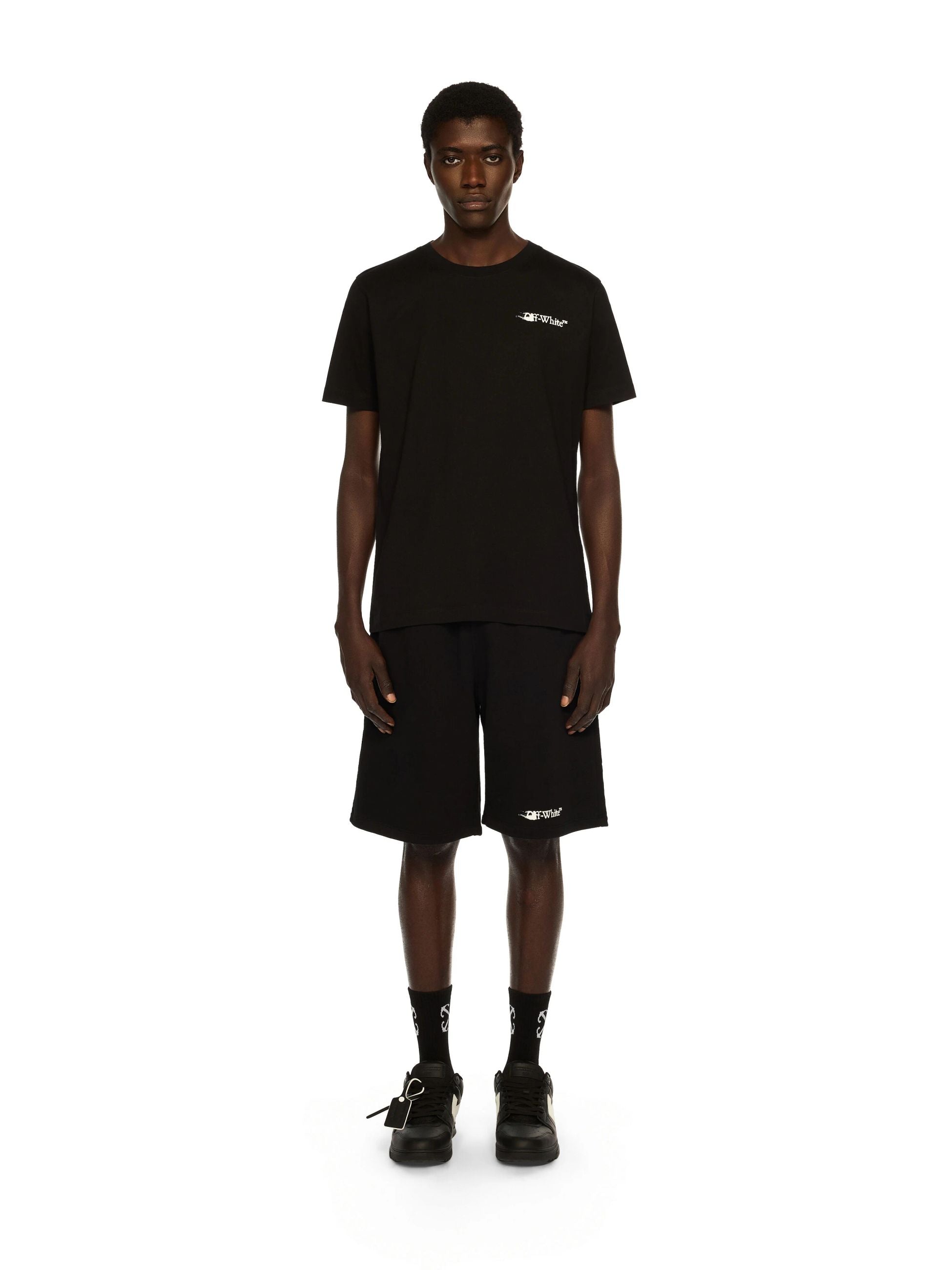 INK ARROW SLIM SS TEE - - OFF-WHITE