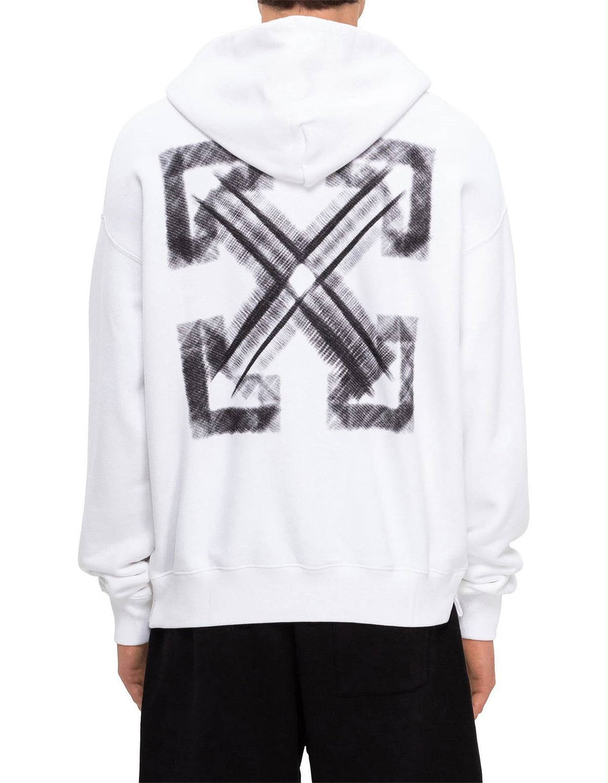 VIBE ARROW SKATE HOODIE - - OFF-WHITE
