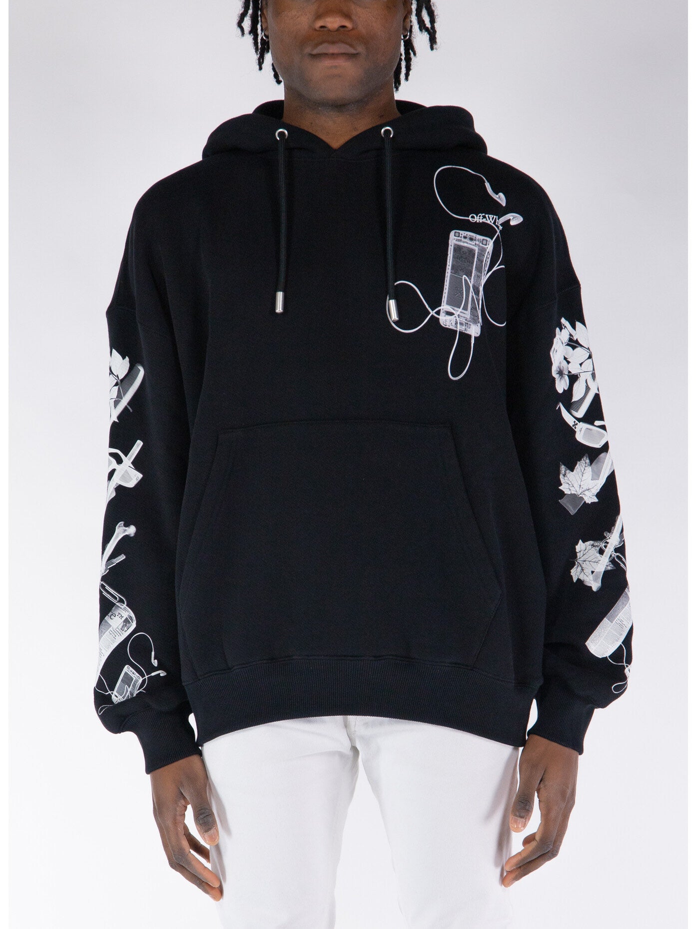 SCAN ARR OVER HOODIE - - OFF-WHITE