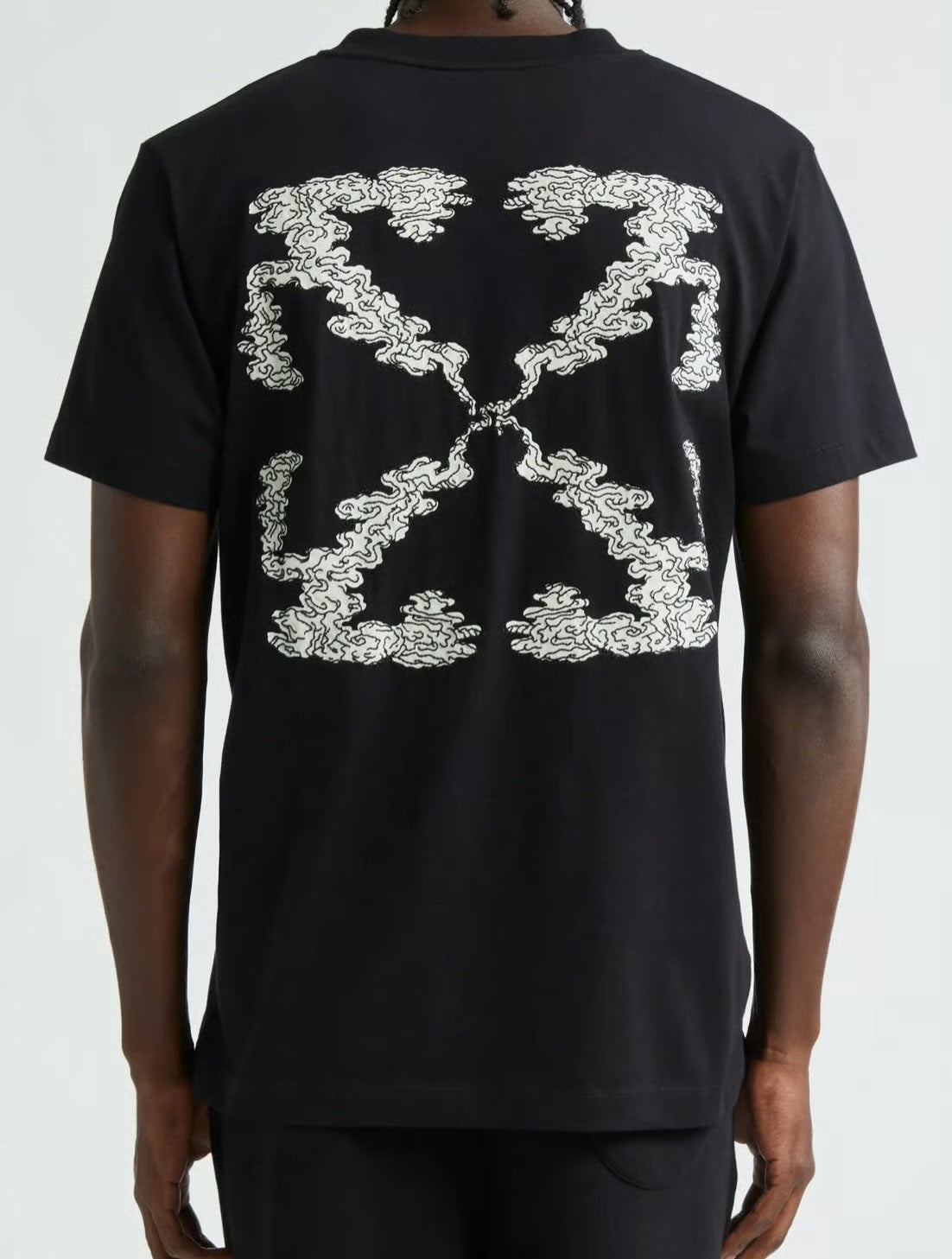 CLOUS ARROW SLIM SS TEE - - OFF-WHITE