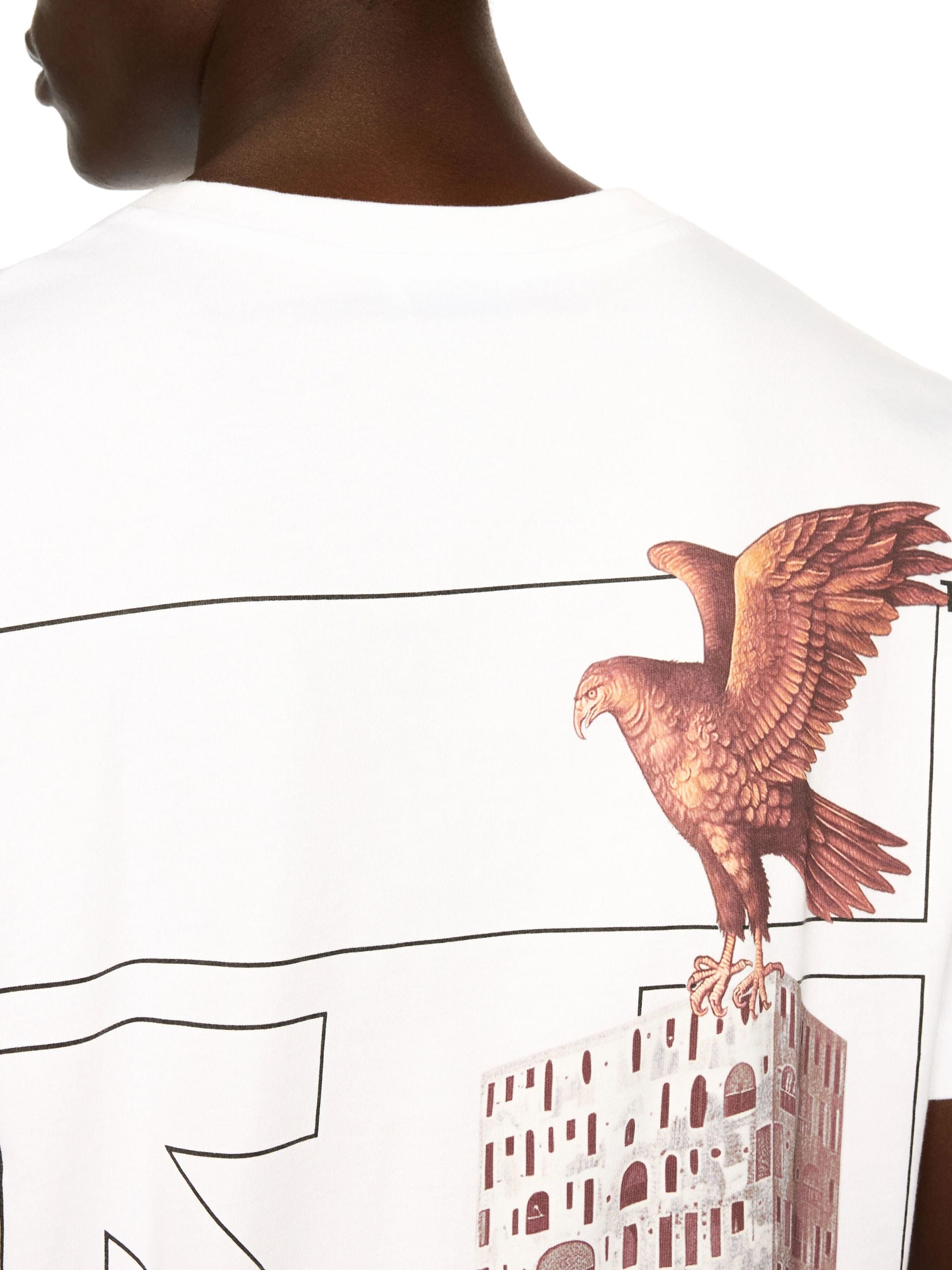 BUILDING ARROW SLIM SS TEE - - OFF-WHITE