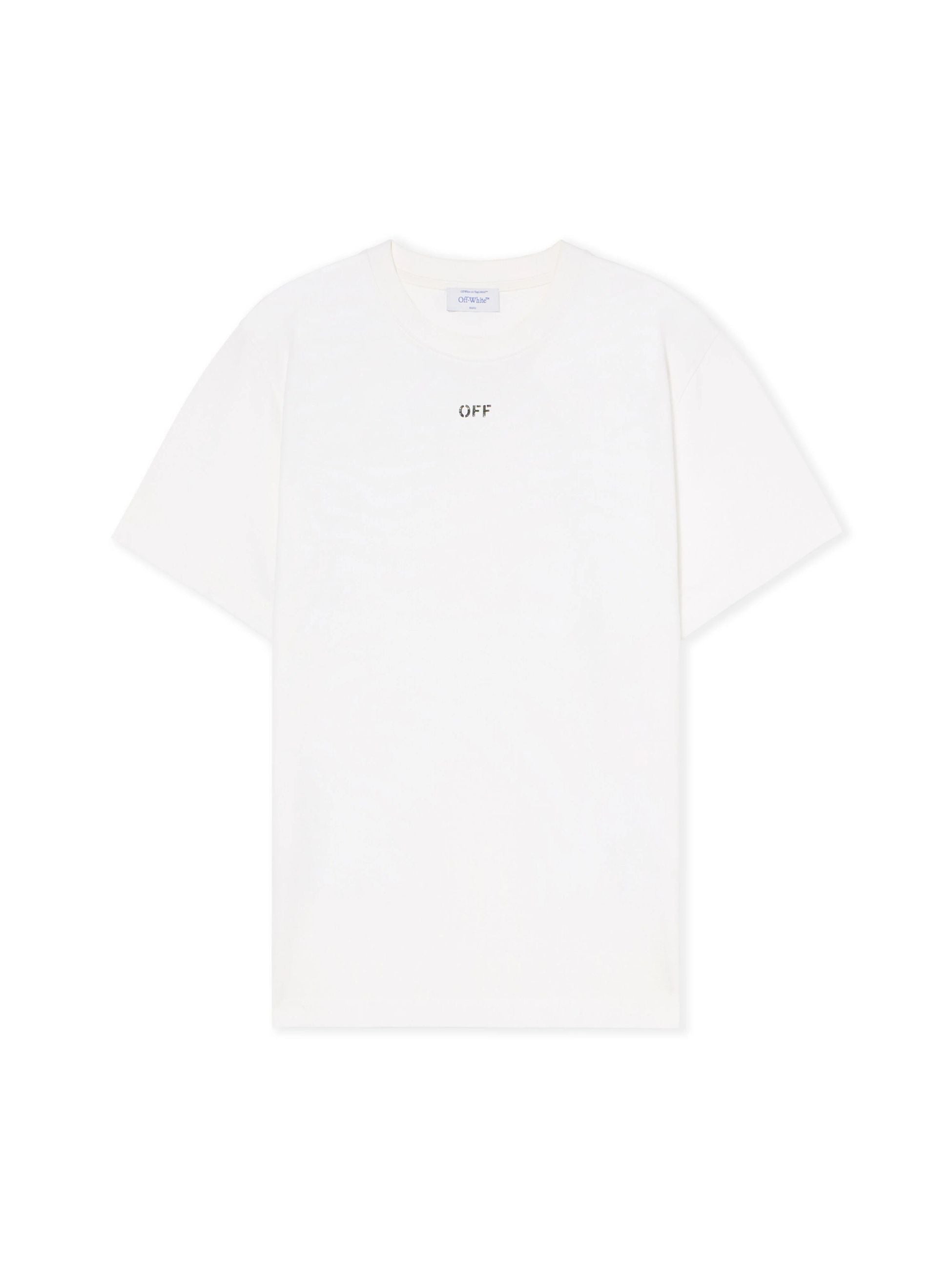 NEWSPAPER ARR SLIM SS TEE - - OFF-WHITE