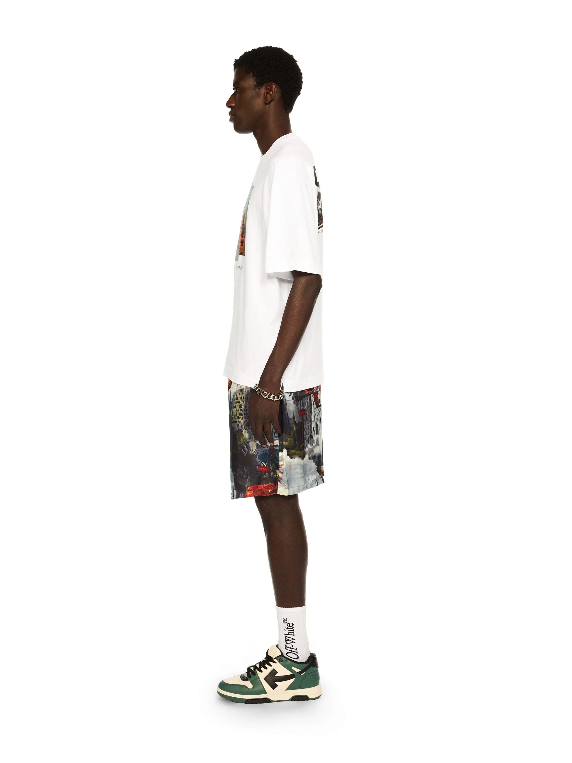TRAIN OFF SKATE LOGO TEE - - OFF-WHITE