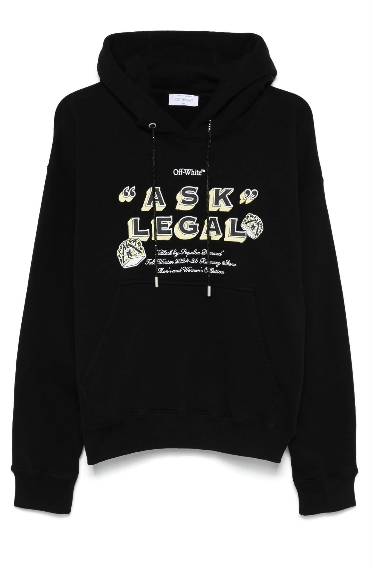 ARR ASK LEGAL SKATE HOODIE - - OFF-WHITE