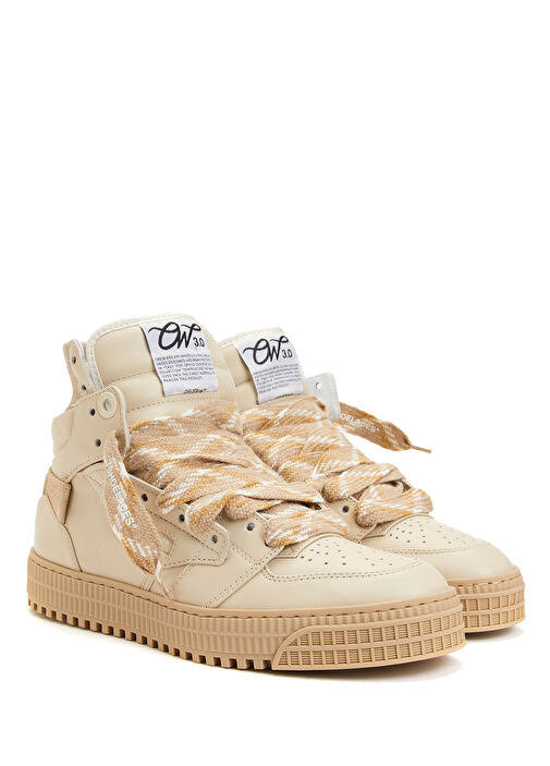 3.0 OFF COURT CALF LEA - - OFF-WHITE