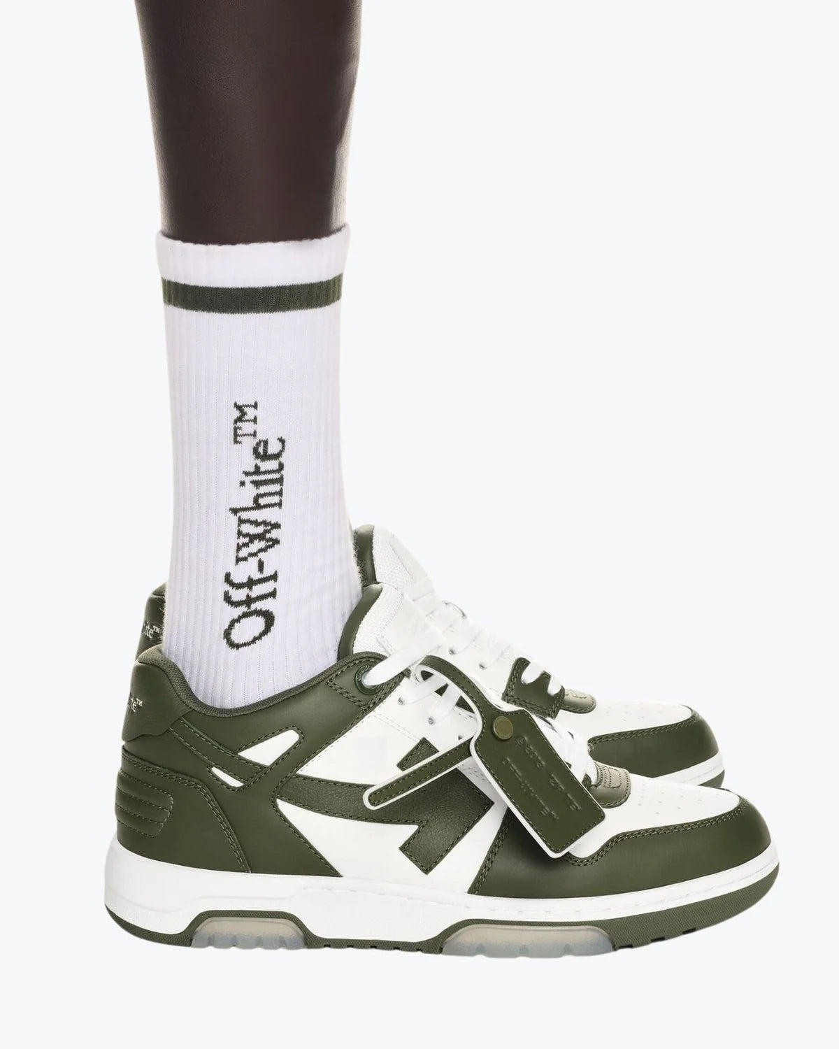 OUT OF OFFICE CALF LEATH - - OFF-WHITE