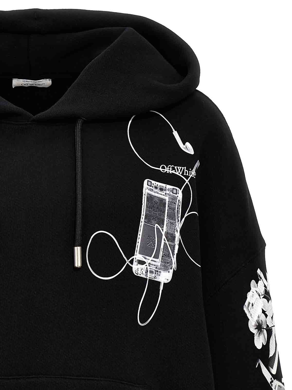 SCAN ARR OVER HOODIE - - OFF-WHITE