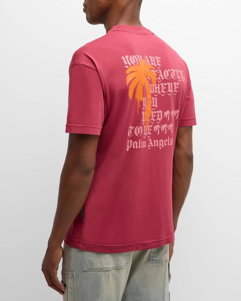 STATEMENT MONOGRAM TEE - - PALM ANGELS