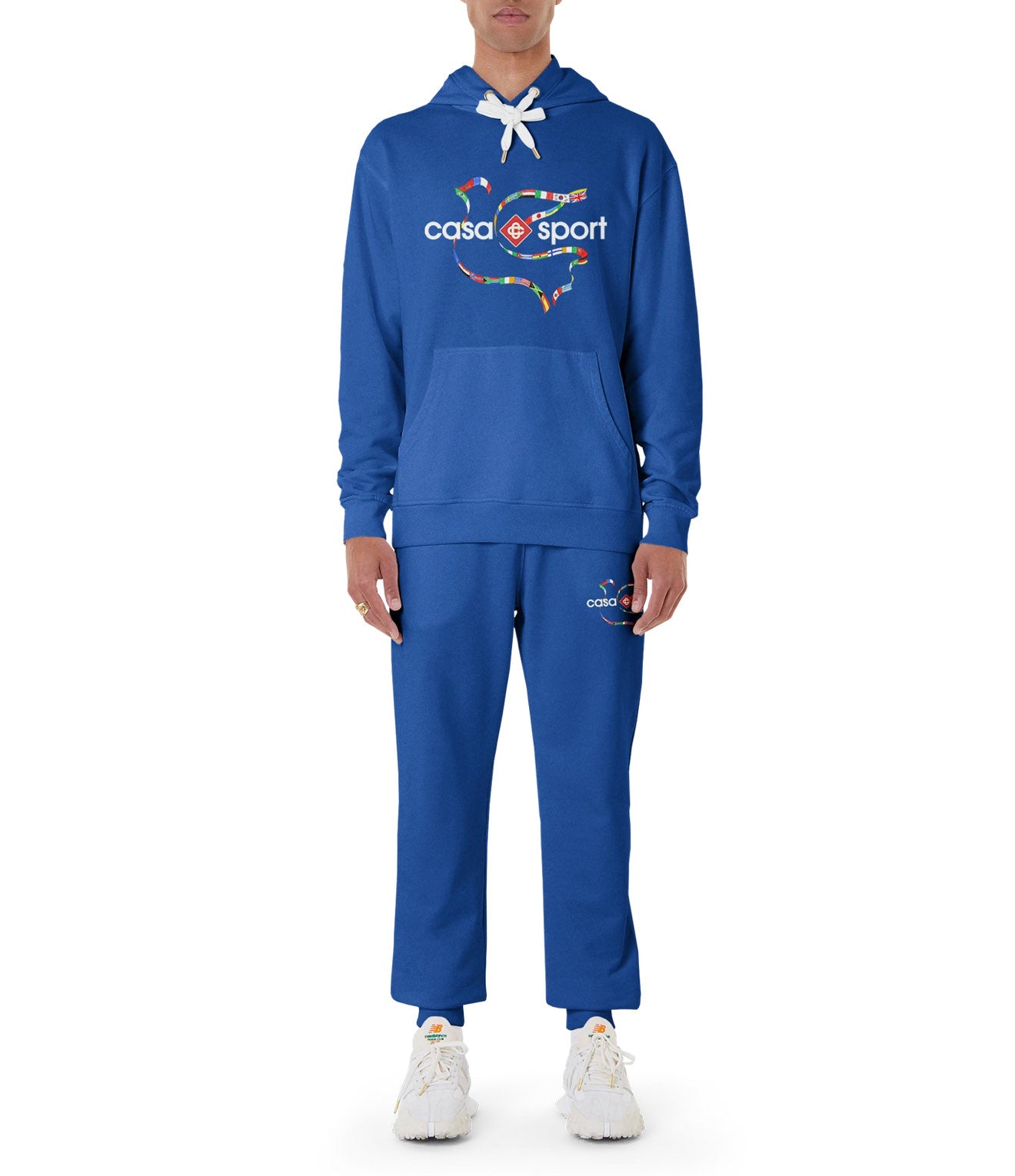 DRAPEAU DE COLLOMBES PRINTED HOODED - - CASABLANCA