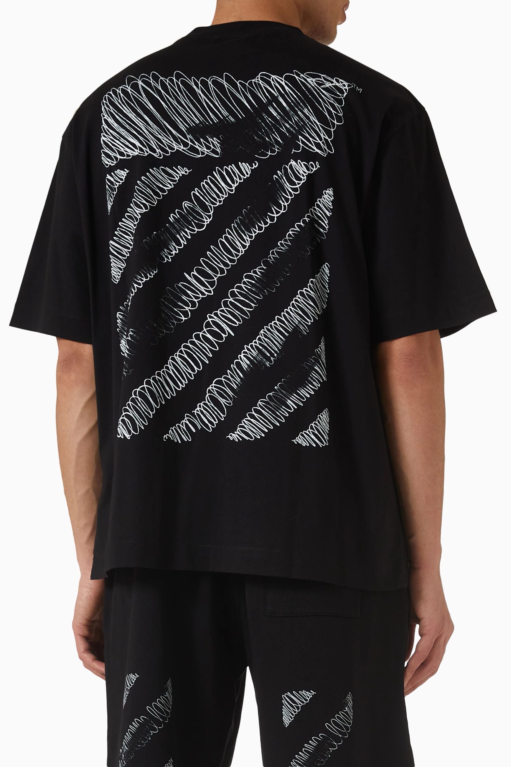 SCRIBBLE DIAG SKATE - - OFF-WHITE
