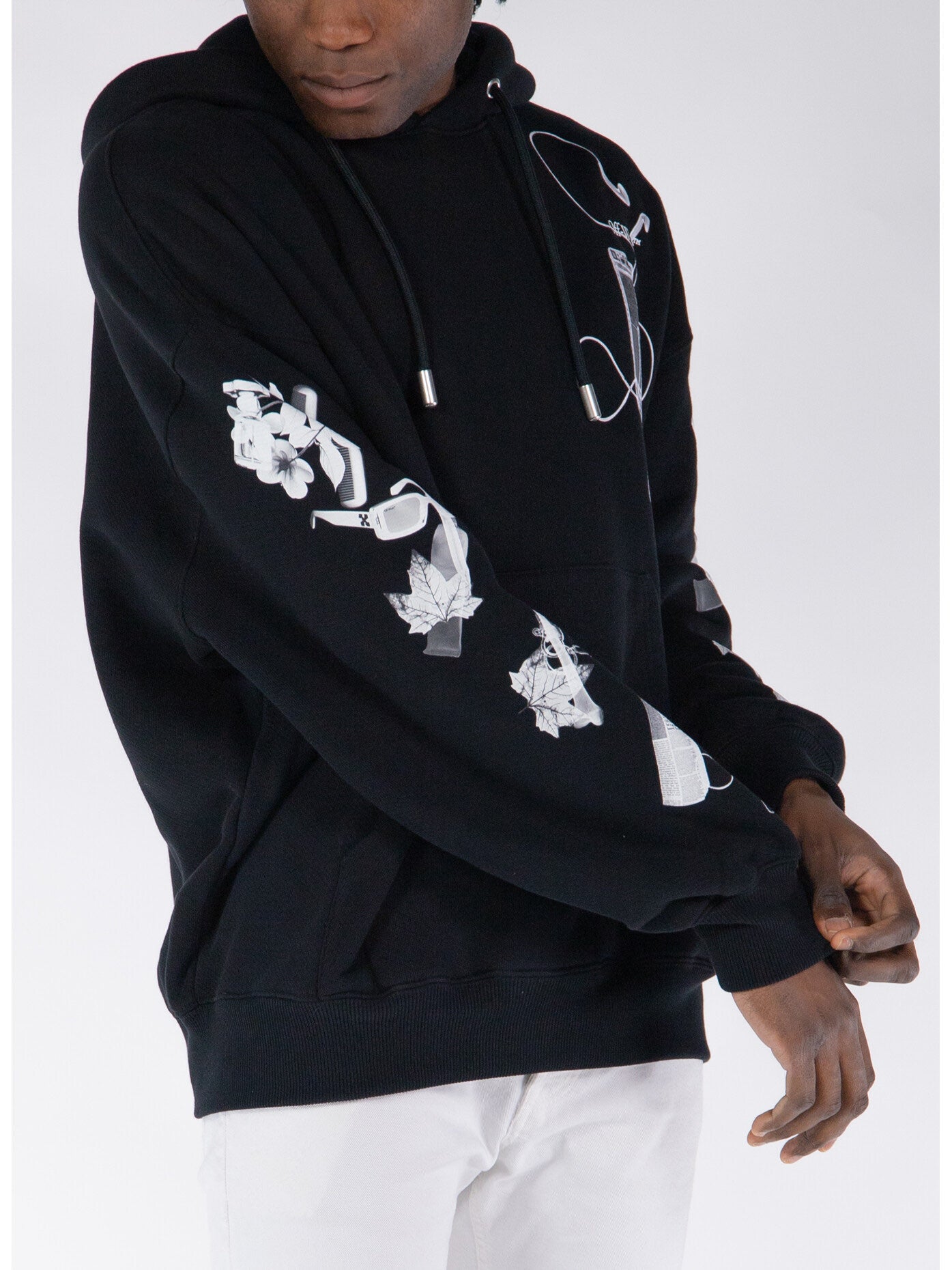 SCAN ARR OVER HOODIE - - OFF-WHITE