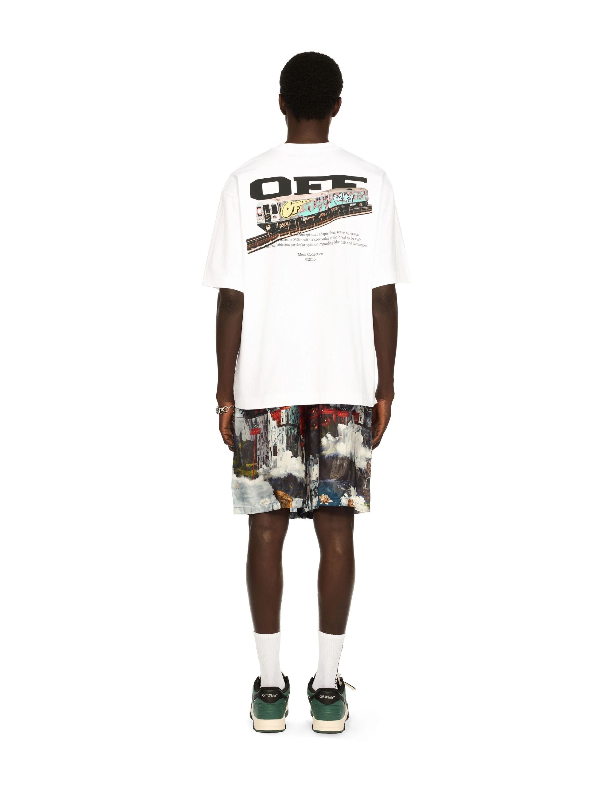 TRAIN OFF SKATE LOGO TEE - - OFF-WHITE