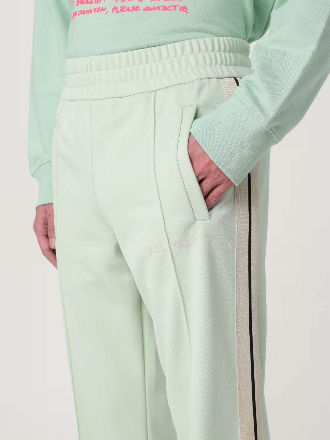 CLASSIC LOGO TRACK PANTS - - PALM ANGELS
