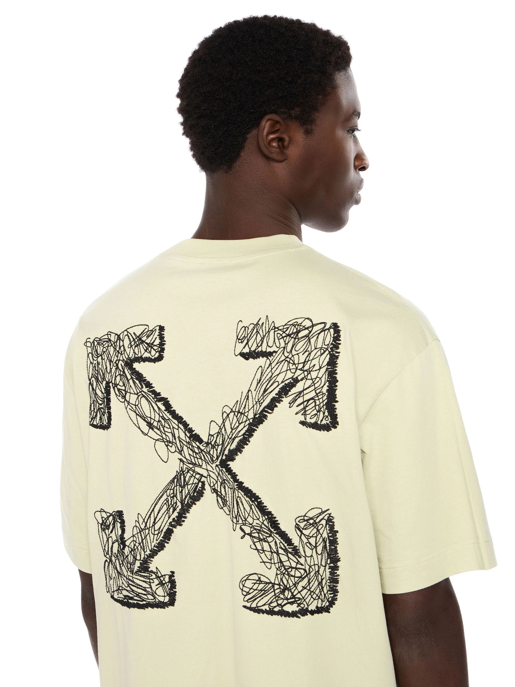 SCRIBBLE ARR SKATE SS TEE - - OFF-WHITE
