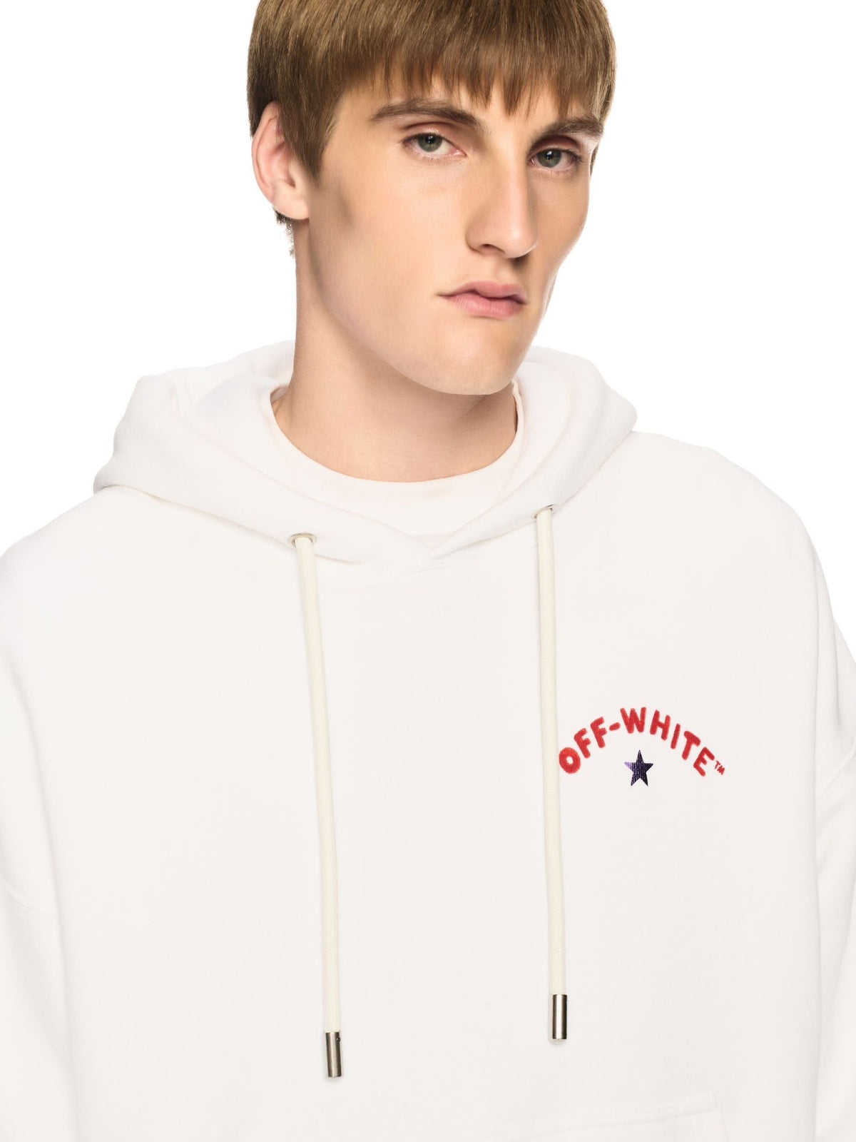 STAR ARROW SKATE HOODIE - - OFF-WHITE