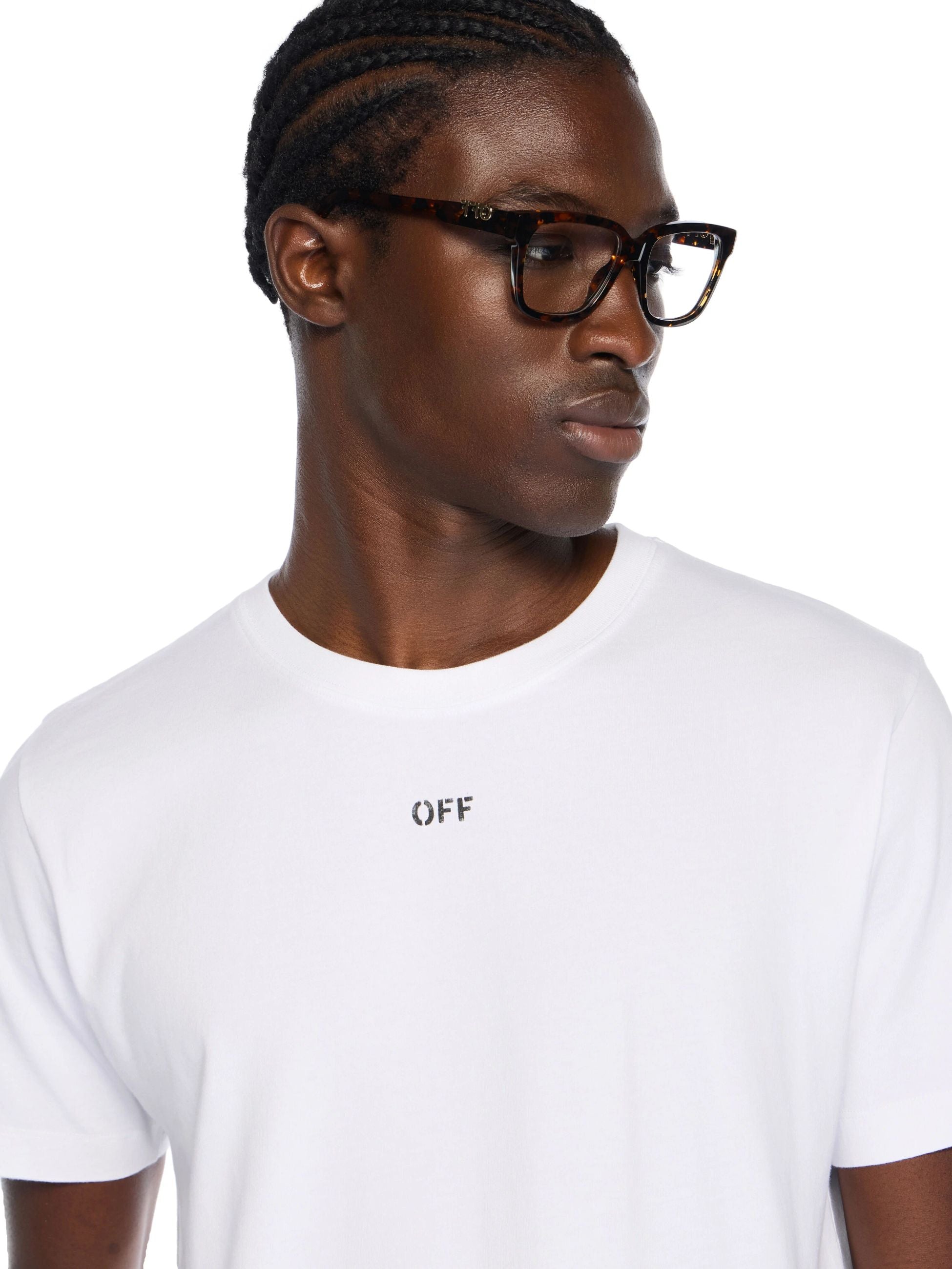 NEWSPAPER ARR SLIM SS TEE - - OFF-WHITE