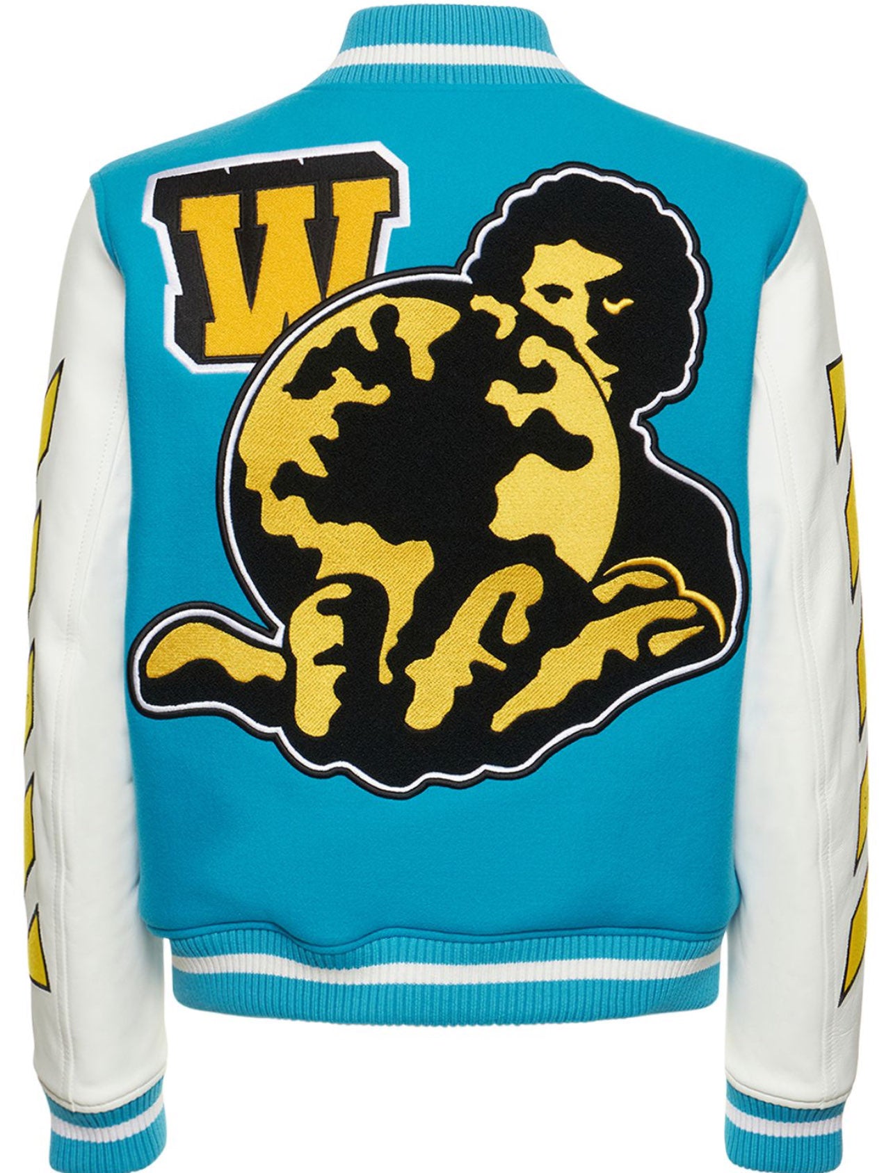 vars world leather jkt - - OFF-WHITE