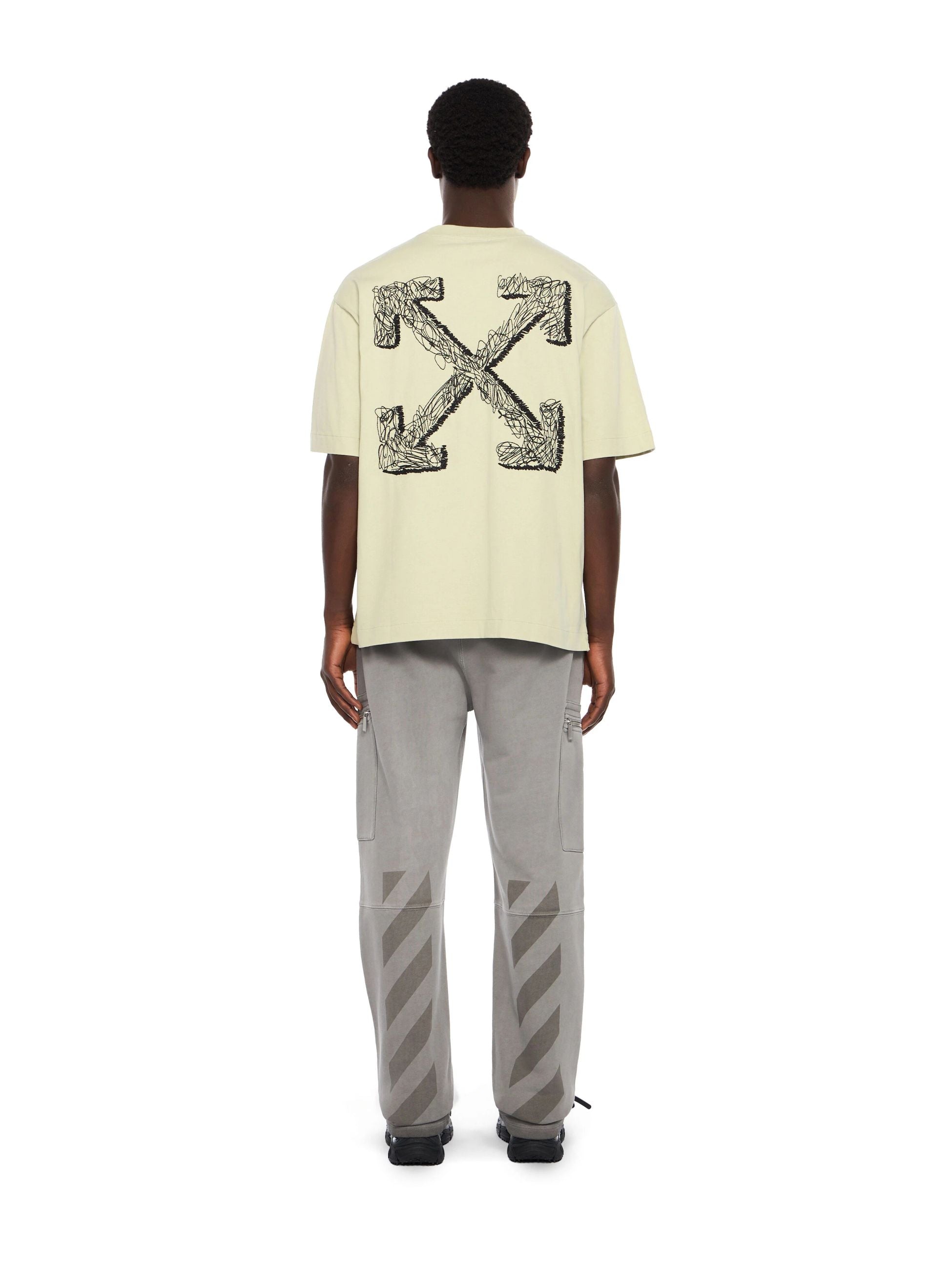 SCRIBBLE ARR SKATE SS TEE - - OFF-WHITE