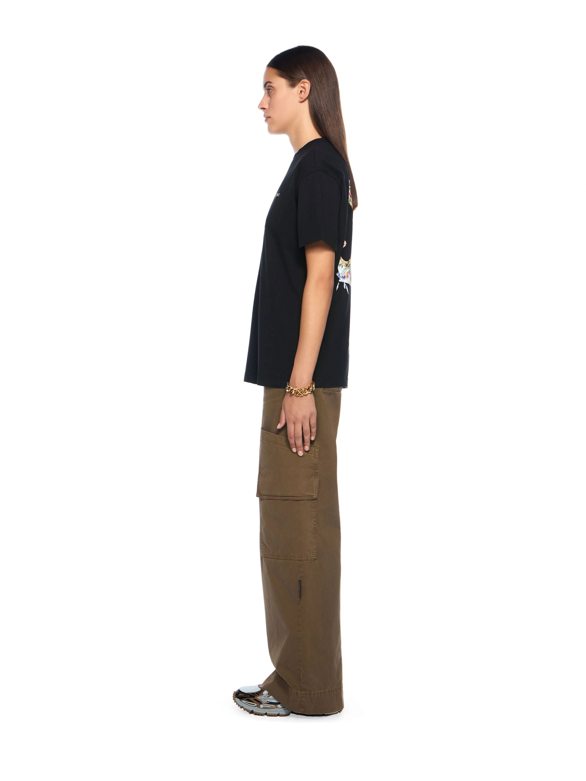 ARROW GLASS DLOWER REG TEE - - OFF-WHITE DONNA