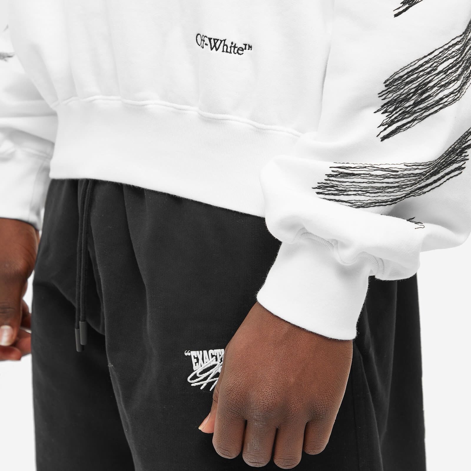 SCRIBBLE DIAG BOXY - - OFF WHITE