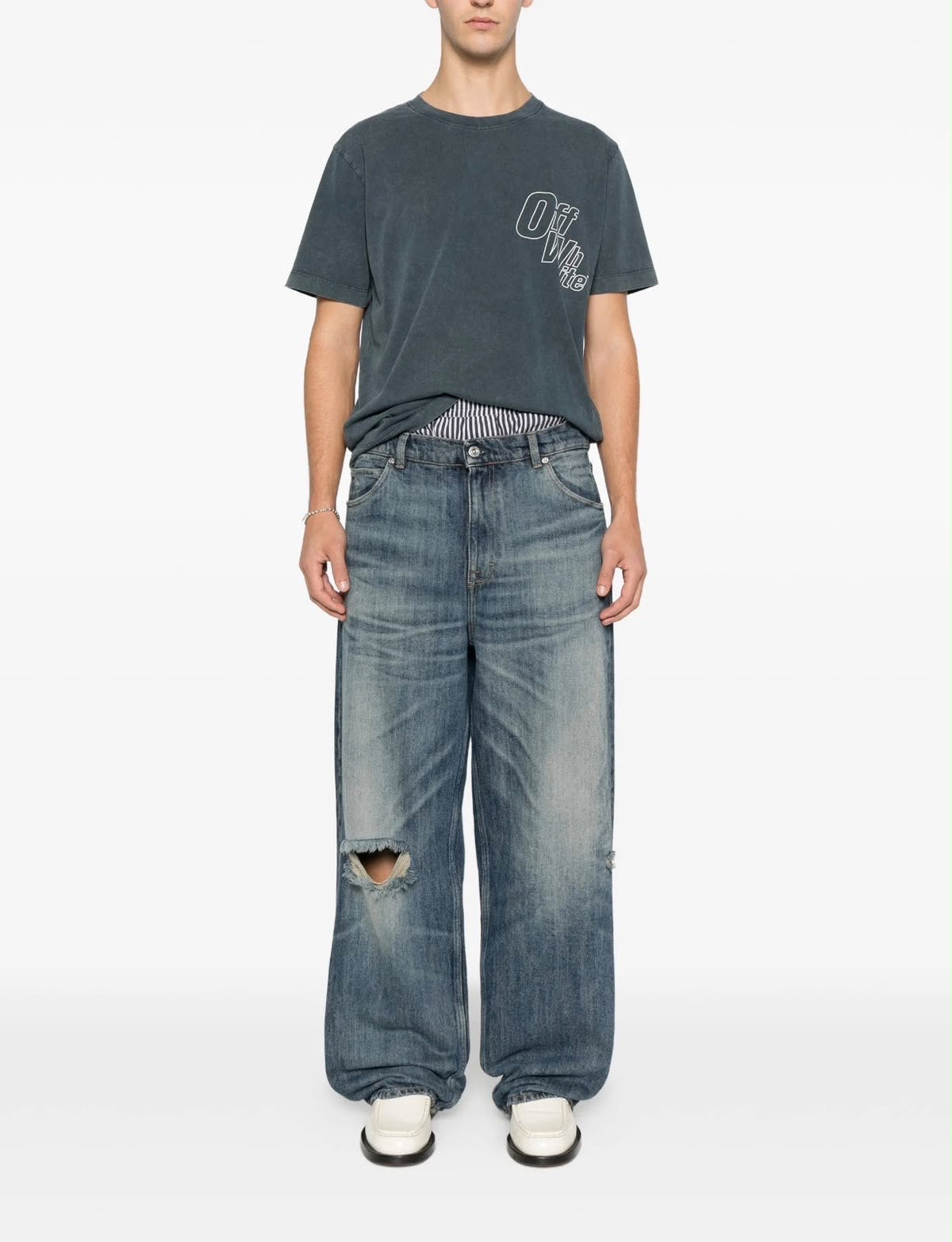 OUTLINE ARROW SLIM - - OFF-WHITE