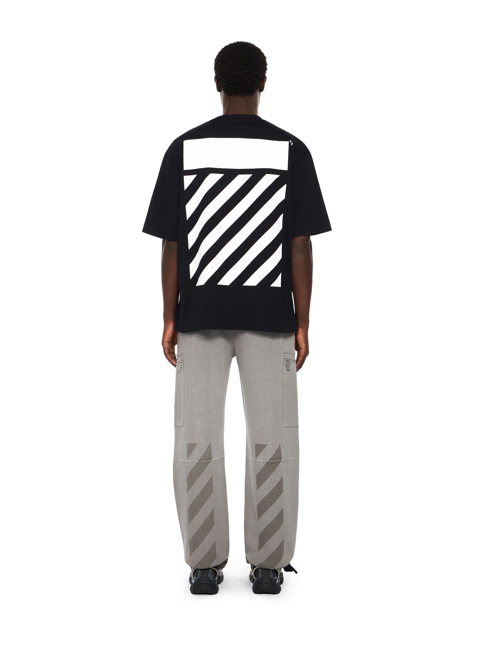 FLANNEL DIAG SKATE TEE - - OFF-WHITE