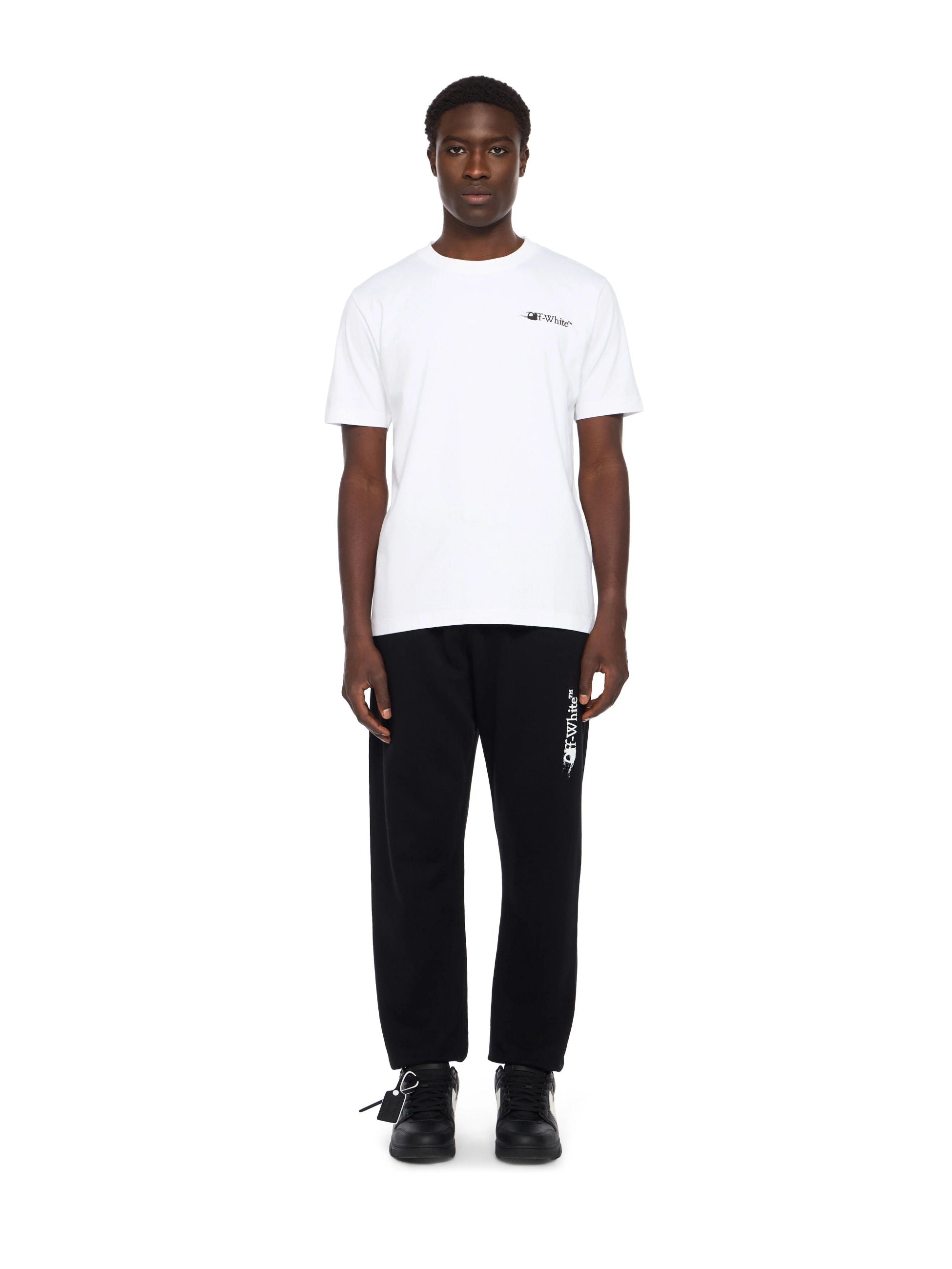 INK ARROW SLIM SS TEE - - OFF-WHITE