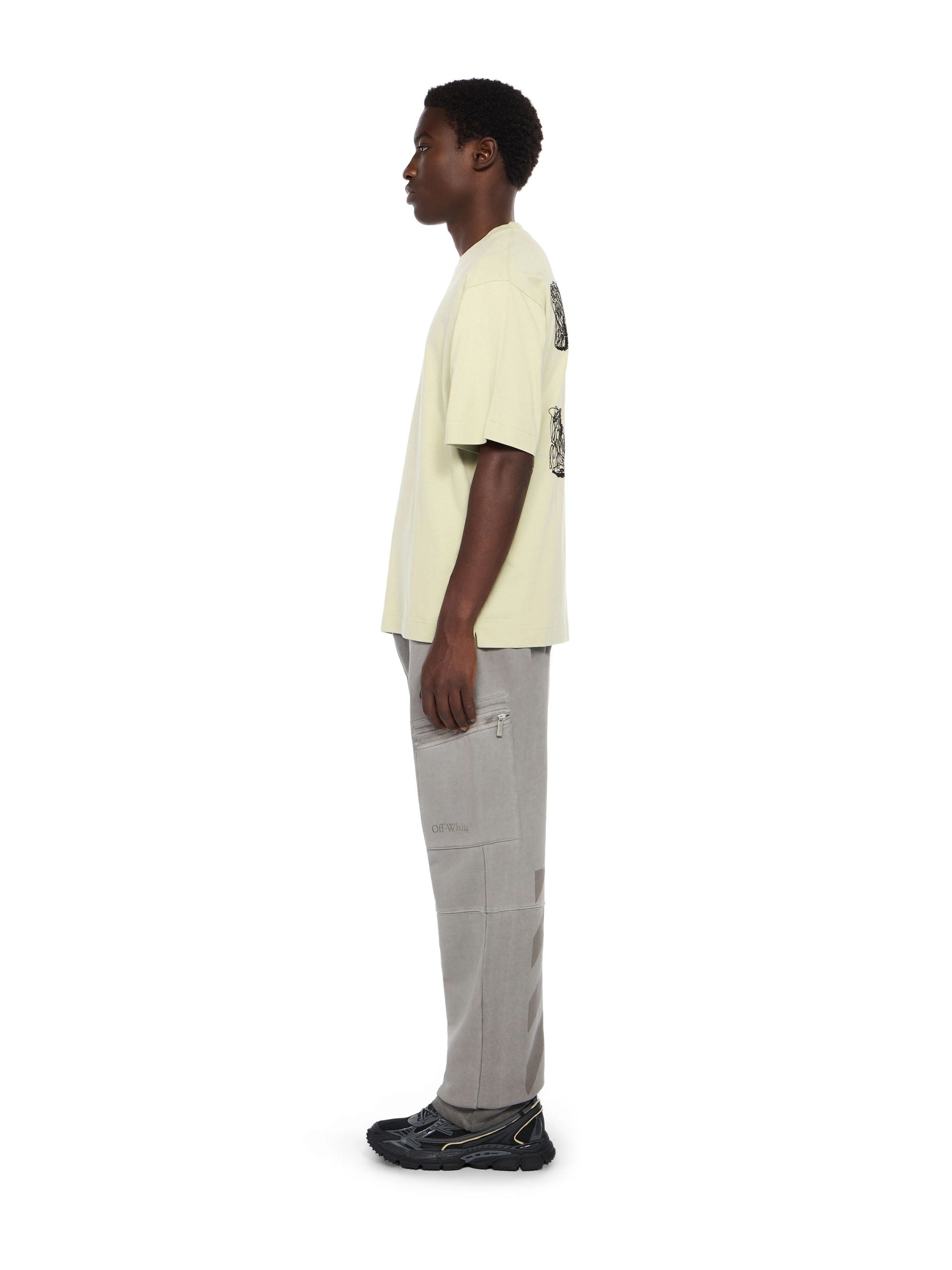 SCRIBBLE ARR SKATE SS TEE - - OFF-WHITE
