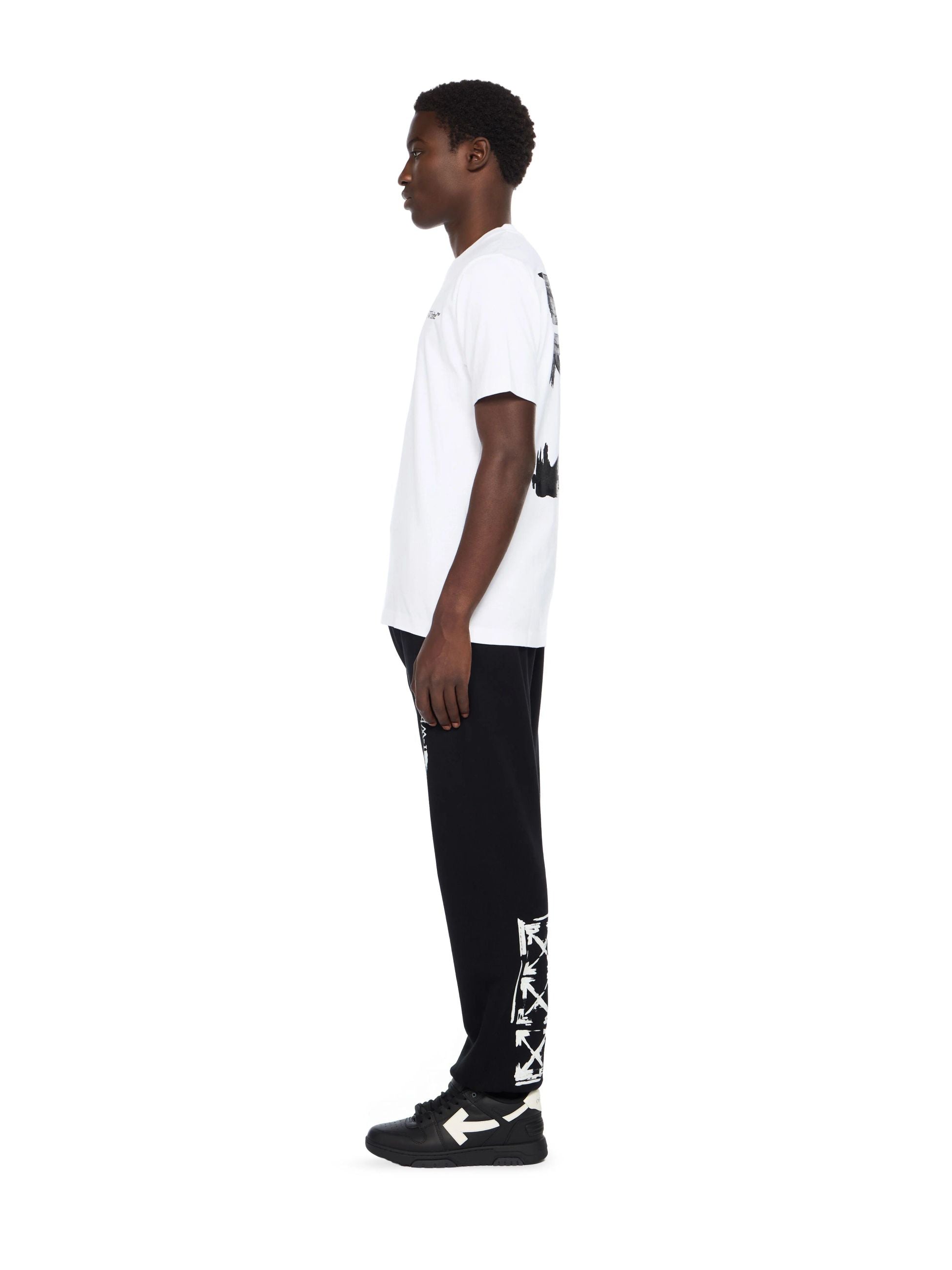 INK ARROW SLIM SS TEE - - OFF-WHITE