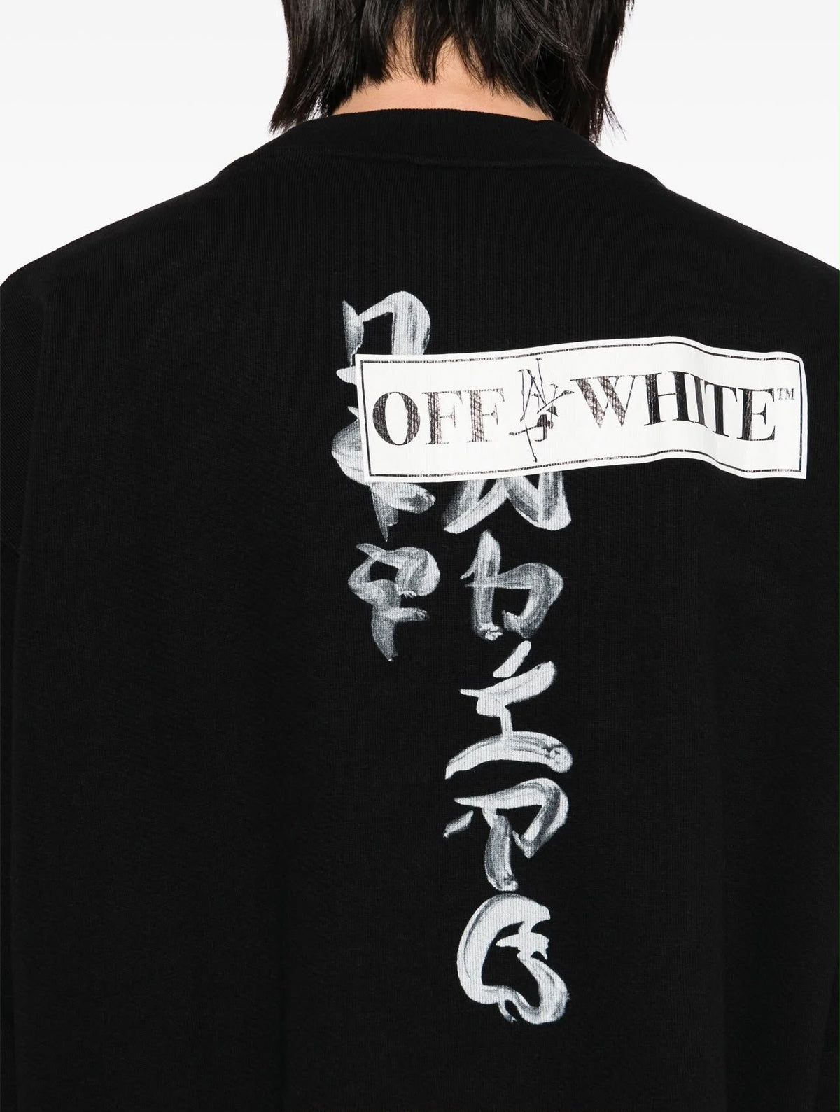 TYPE STICKER SKATE CREWNEC - - OFF-WHITE