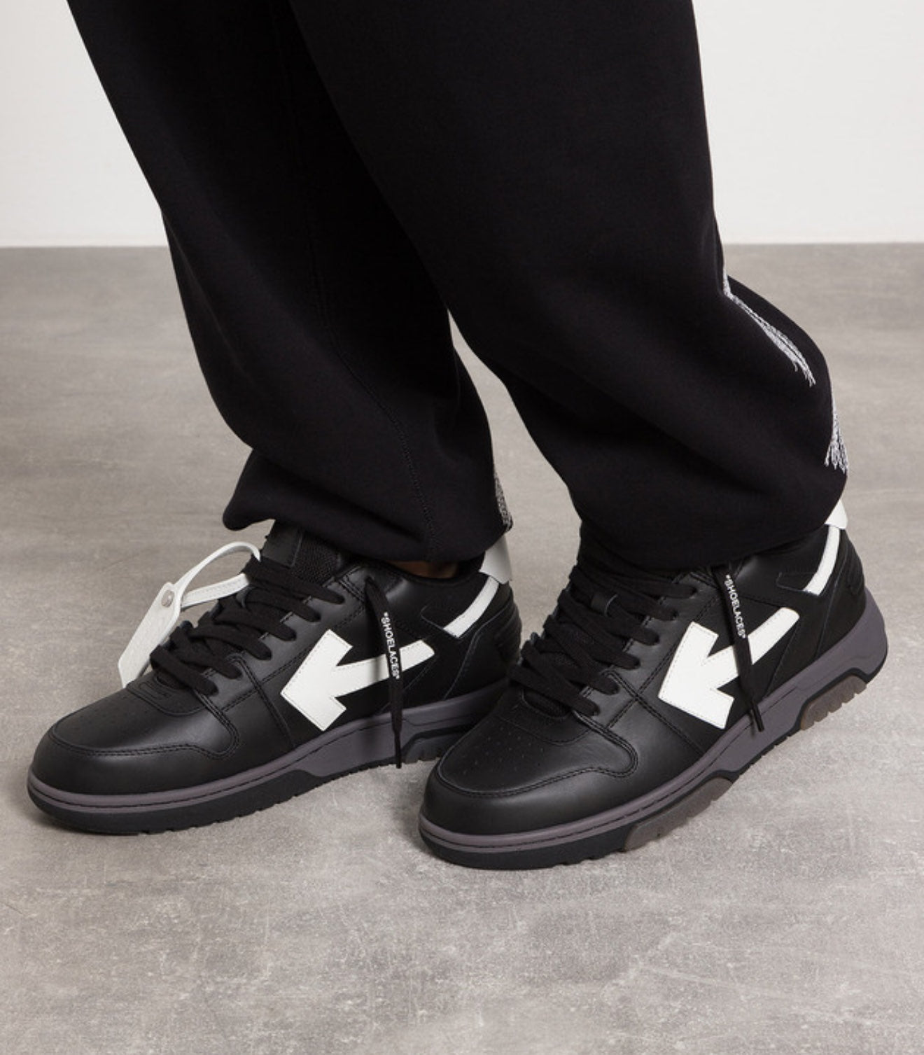 OUT OF OFFICE CALF LEATH - - OFF-WHITE