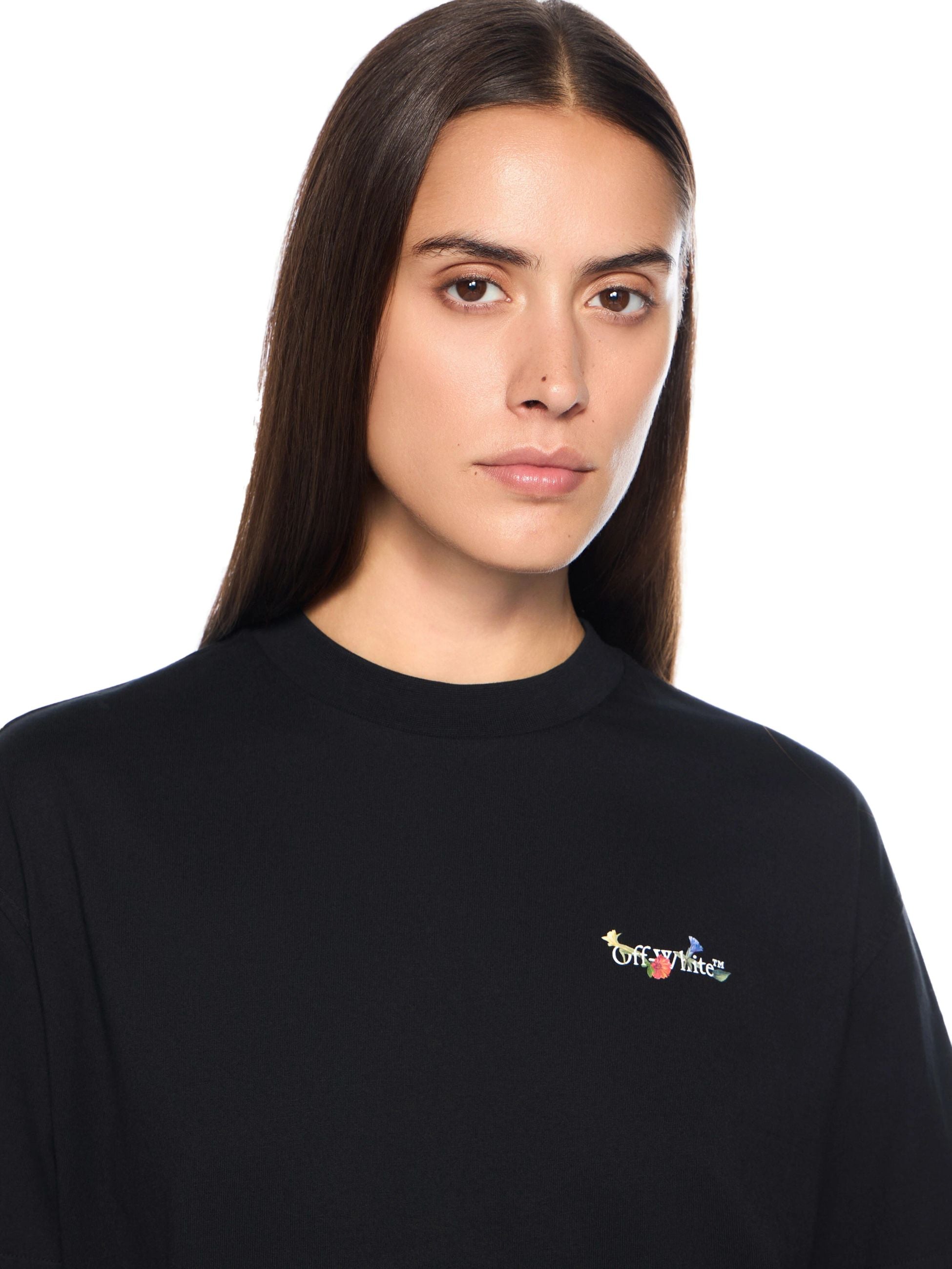 ARROW GLASS DLOWER REG TEE - - OFF-WHITE DONNA