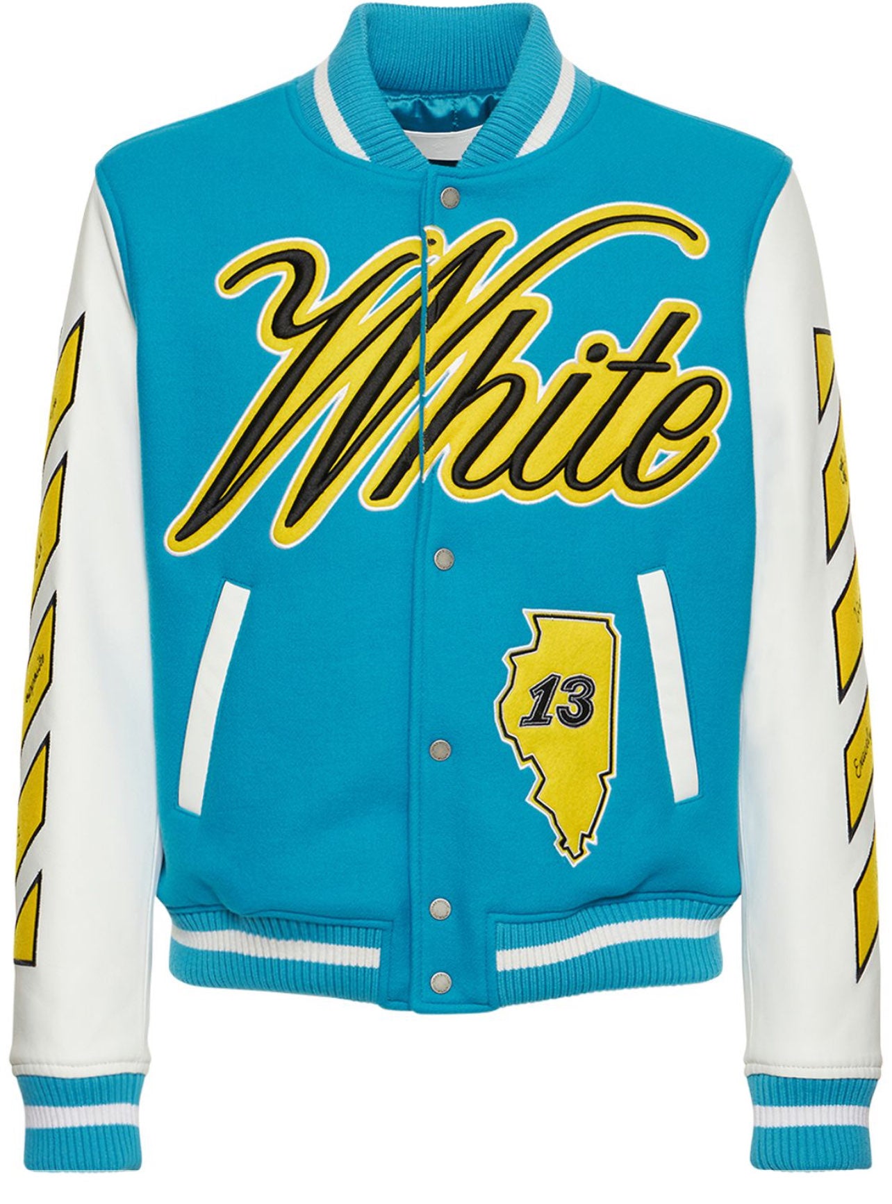 vars world leather jkt -  - OFF-WHITE