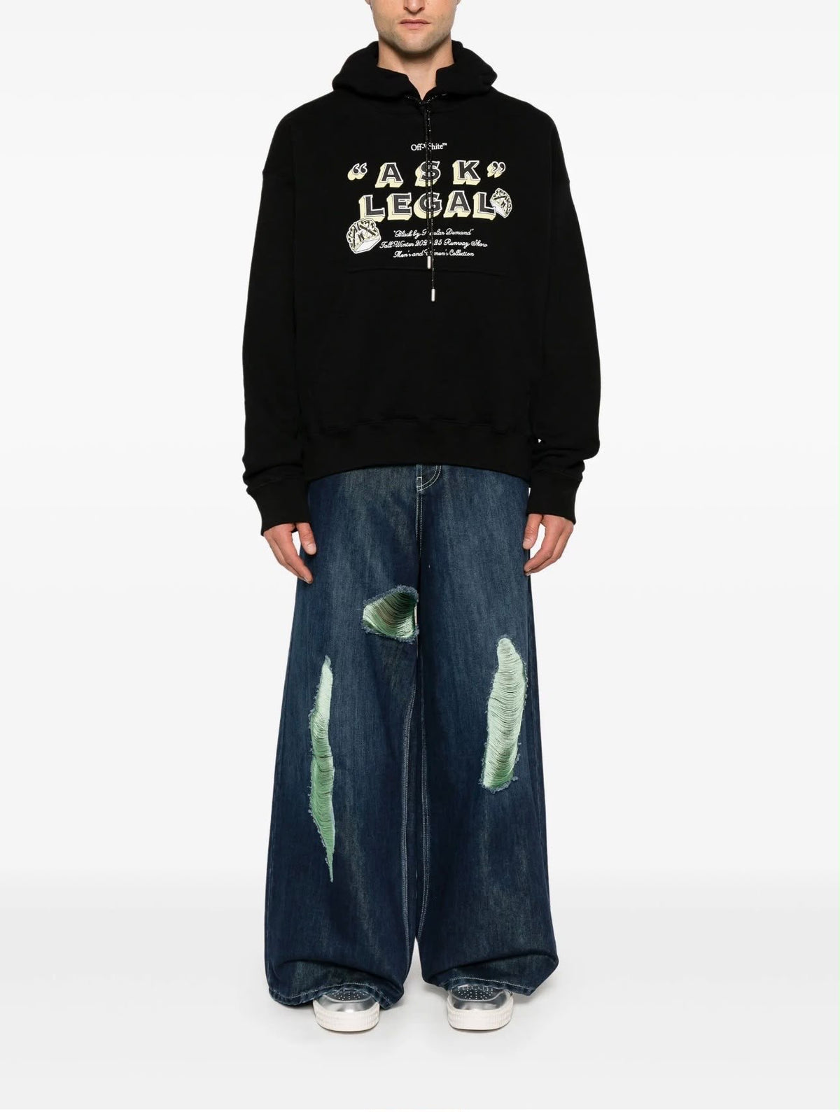 ARR ASK LEGAL SKATE HOODIE -  - OFF-WHITE