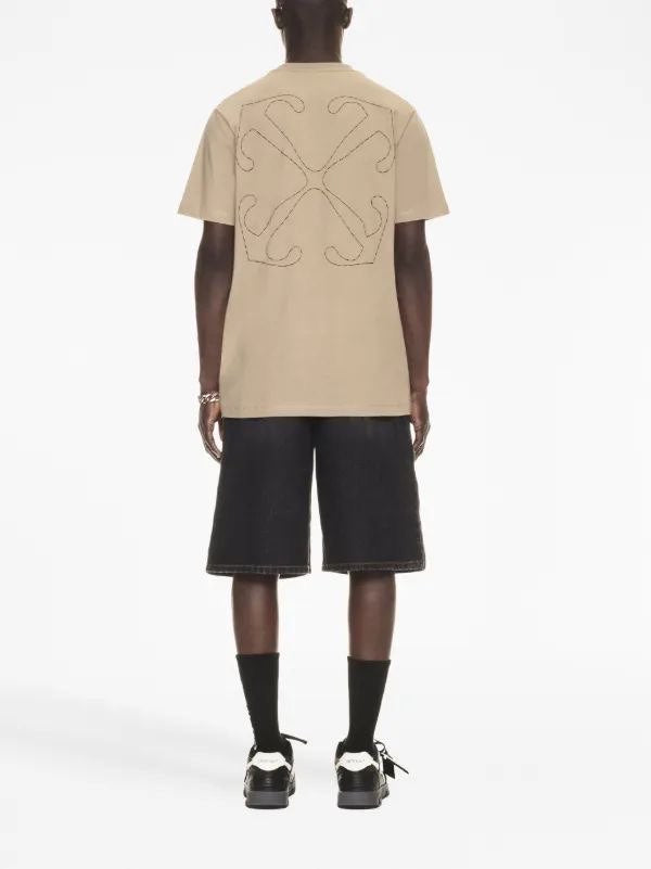 OFF STITCH SLIM S/S TEE -  - OFF-WHITE