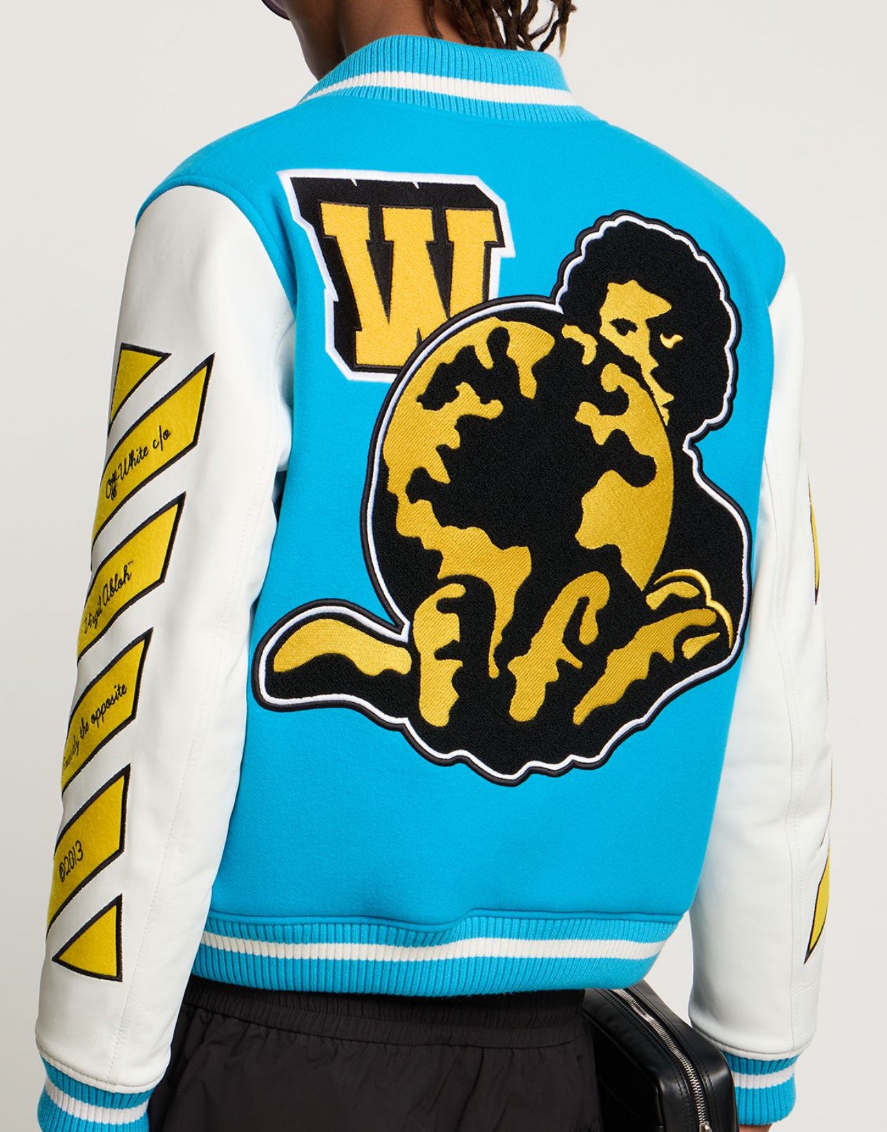 vars world leather jkt -  - OFF-WHITE