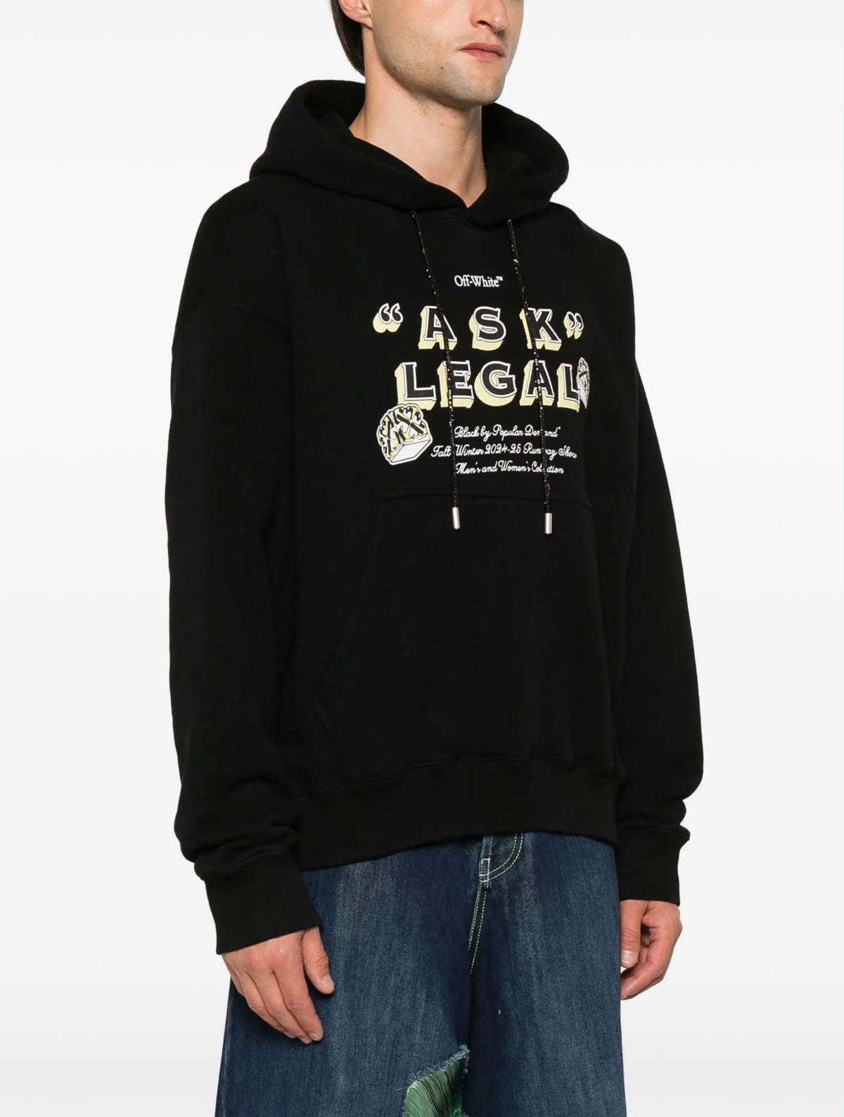 ARR ASK LEGAL SKATE HOODIE -  - OFF-WHITE