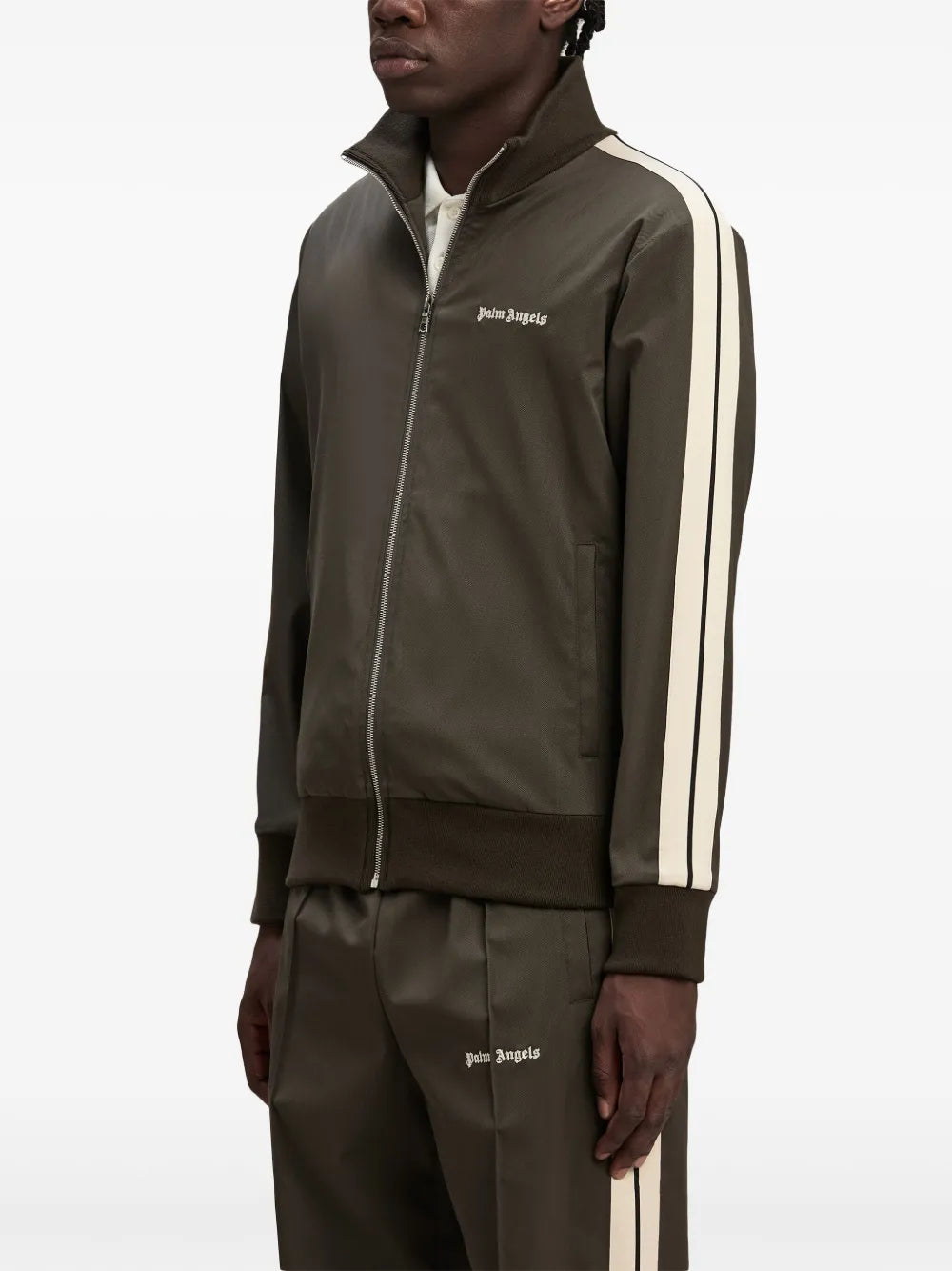 CLASSIC LOGO WOOL TRACKJACK -  - PALM ANGELS