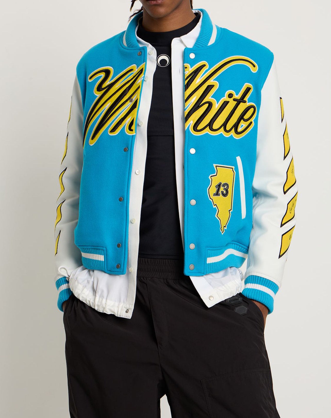 vars world leather jkt -  - OFF-WHITE
