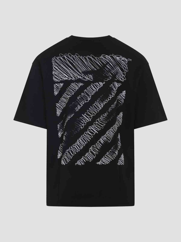 SCRIBBLE DIAG SKATE -  - OFF-WHITE
