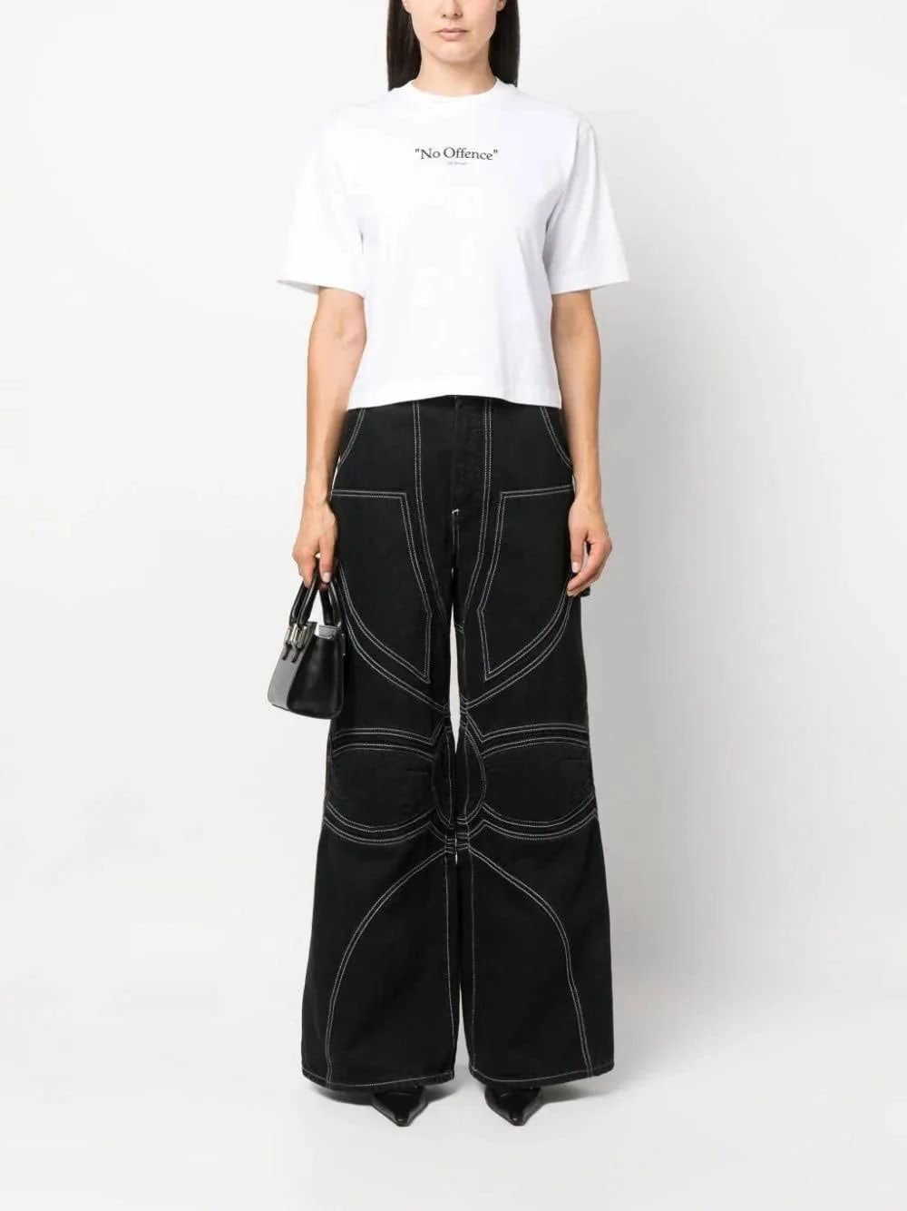 NO OFFENCE BASIC TEE -  - OFF-WHITE DONNA